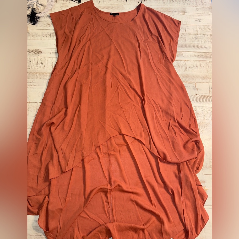 Cha Cha Vente Orange Layered Top